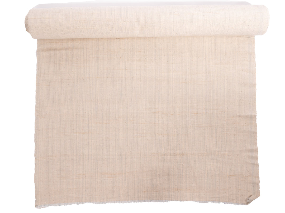 handwoven cotton fabric dyed with beige bark dye