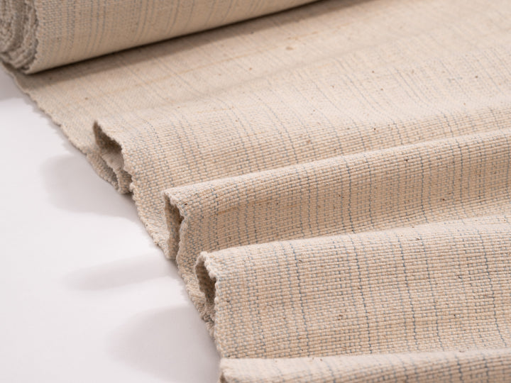 handwoven cotton fabric dyed with beige bark dye